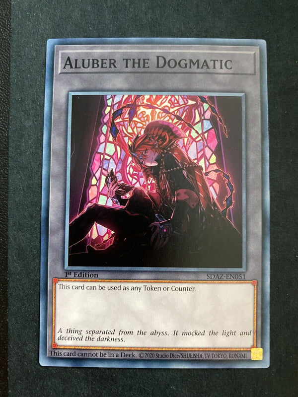 Yugioh Aluber the Dogmatic SDAZ-EN051 Token Common 1st Edition NM