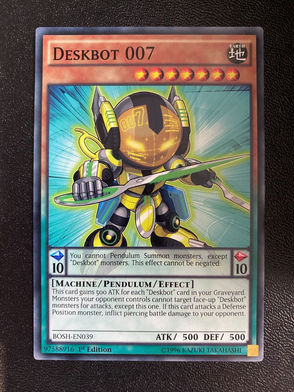 Yugioh Deskbot 007 BOSH-EN039 Common 1st Edition NM