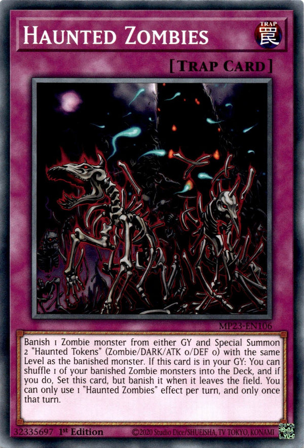 Yugioh Haunted Zombies MP23-EN106 Common 1st Edition NM