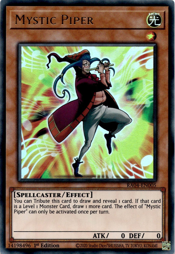 Yugioh Mystic Piper RA04-EN005 Ultra Rare 1st Edition NM