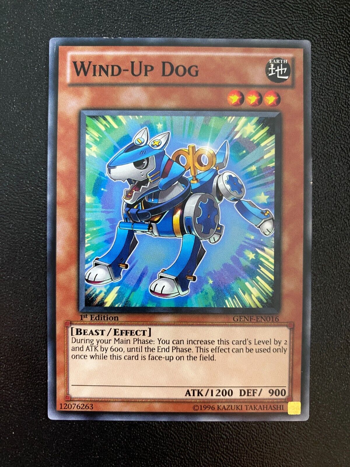 Yugioh Wind-Up Dog GENF-EN016 Common 1st Edition LP