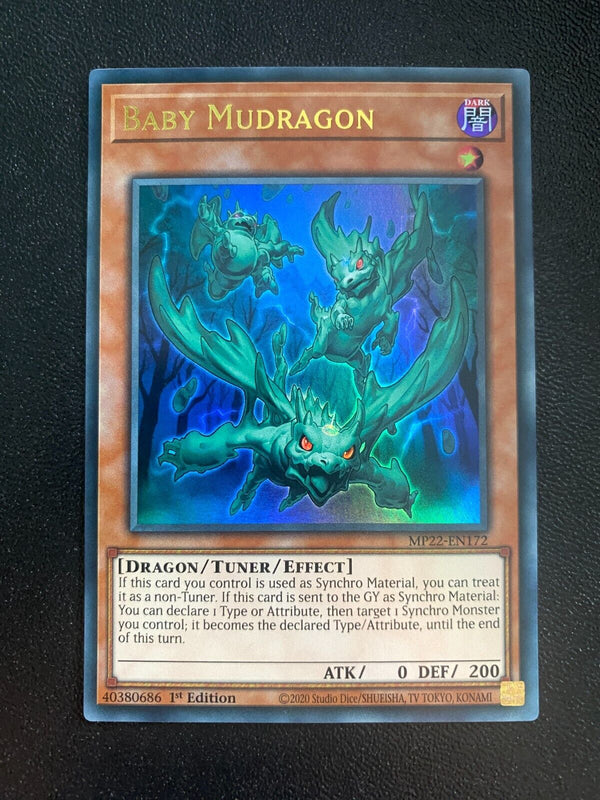 Yugioh Baby Mudragon MP22-EN172 Ultra Rare 1st Edition NM/MINT