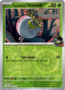 Pokemon Team Rocket's Tarountula 019/182 Destined Rivals Reverse Holo NM