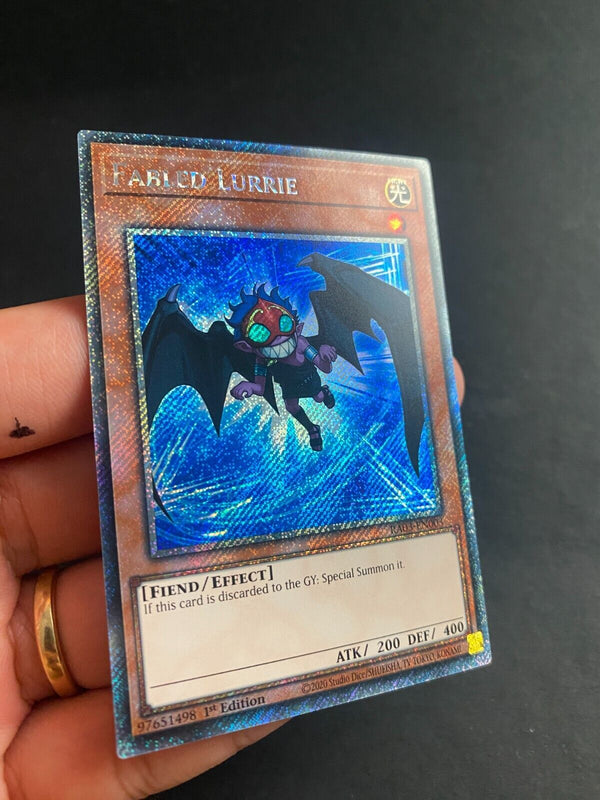 Yugioh Fabled Lurrie RA03-EN003 Platinum Secret Rare 1st Edition NM