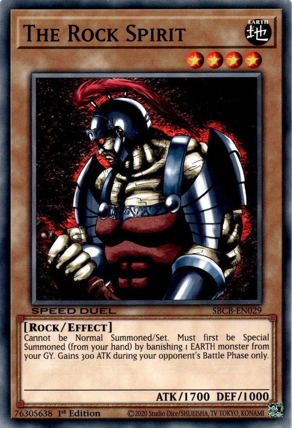Yugioh The Rock Spirit SBCB-EN029 Speed Duel Common 1st Edition NM