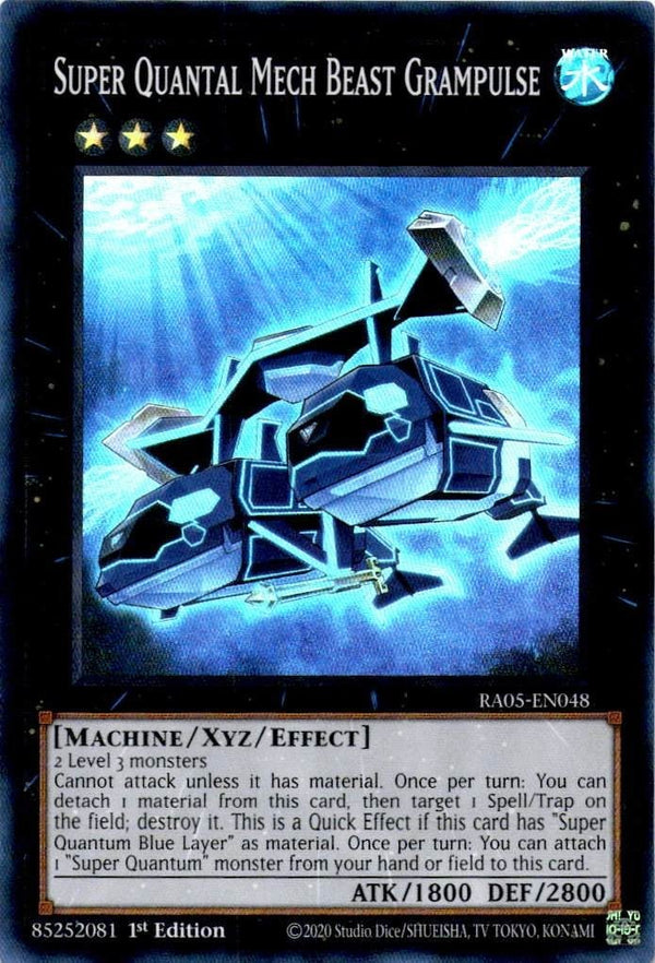 Yugioh Super Quantal Mech Beast Grampulse RA05-EN048 NA Print Super Rare NM