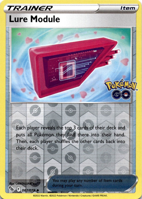 Pokemon Lure Module 067/078 Pokemon Go Reverse Holo NM