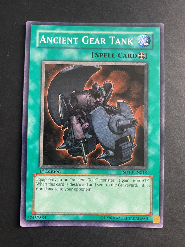 Yugioh Ancient Gear Tank SD10-EN018 Common 1st Edition LP