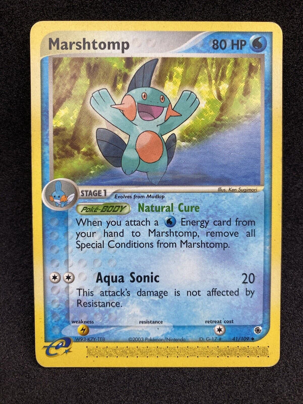 Pokemon Marshtomp 41/109 Ex Ruby & Sapphire LP