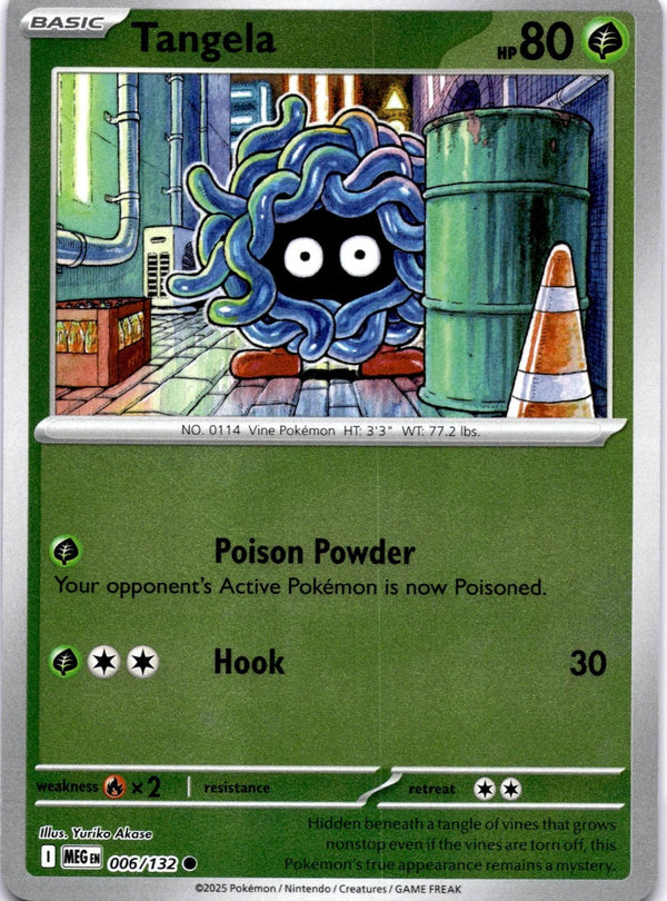Pokemon Tangela 006/132 Mega Evolution Reverse Holo NM