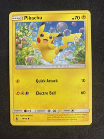 Pokemon Pikachu 19/68 Hidden Fates Non Holo Common NM