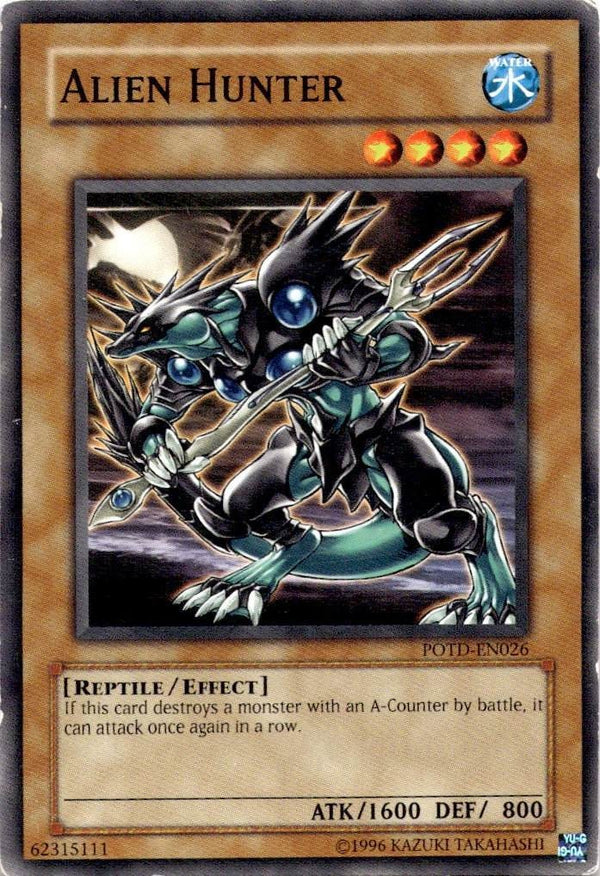 Yugioh Alien Hunter POTD-EN026 Common Unlimited Edition HP/MP