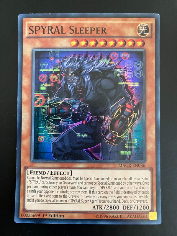 Yugioh SPYRAL Sleeper MACR-EN086 Super Rare 1st Edition VLP