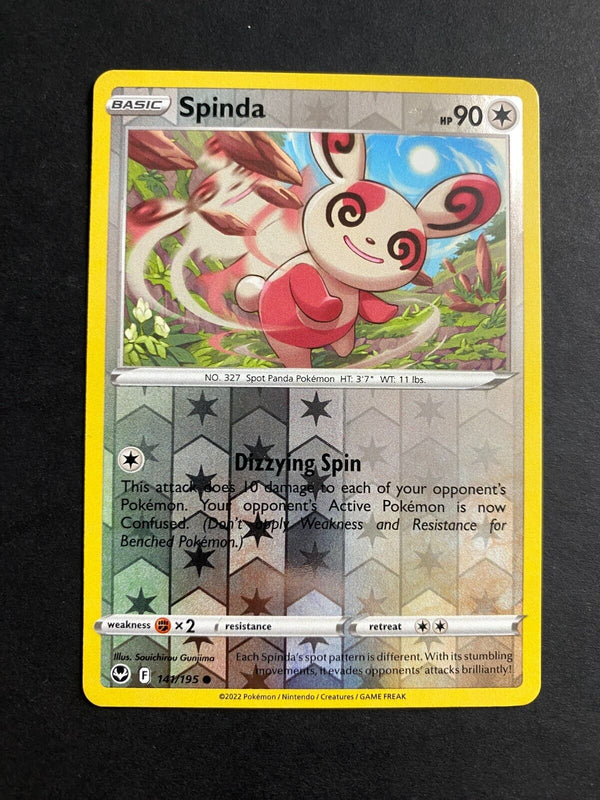 Pokemon Spinda 141/195 Silver Tempest Reverse Holo NM