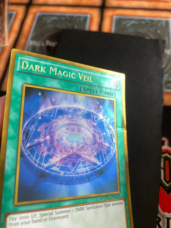 Yugioh Dark Magic Veil MVP1-ENG19 Gold Rare 1st Edition MP