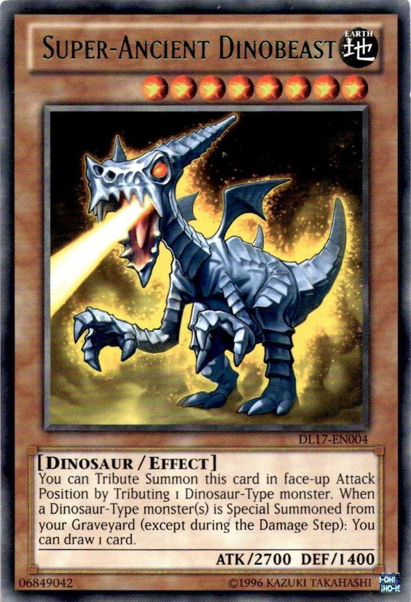 Yugioh Super-Ancient Dinobeast DL17-EN004 Green Rare Unlimited Edition LP