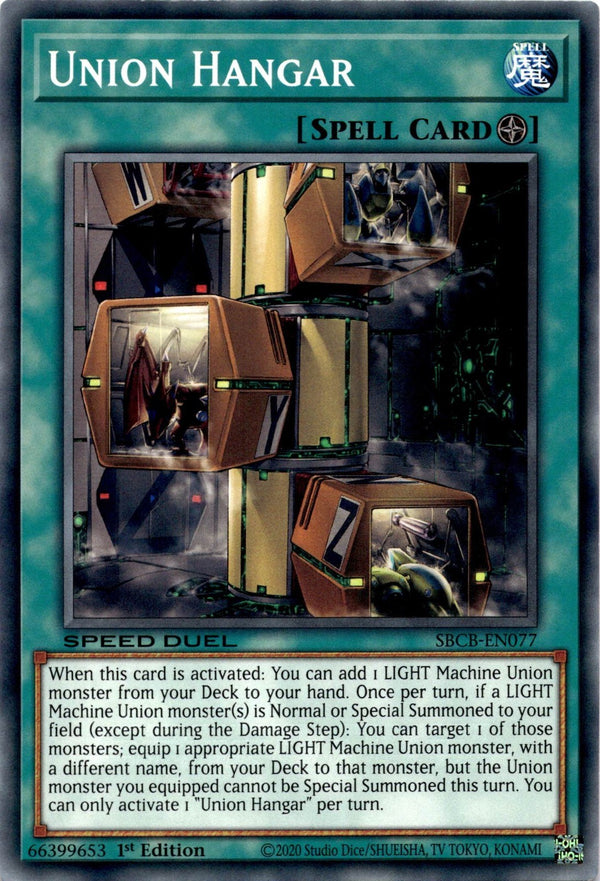 Yugioh Union Hangar SBCB-EN077 Speed Duel Common 1st Edition NM