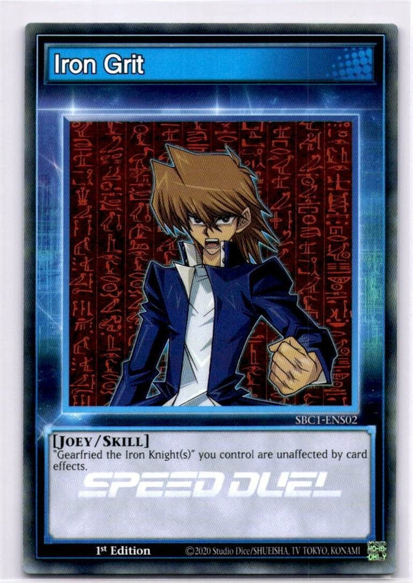 Yugioh Iron Grit SBC1-ENS02 Common 1st Edition NM