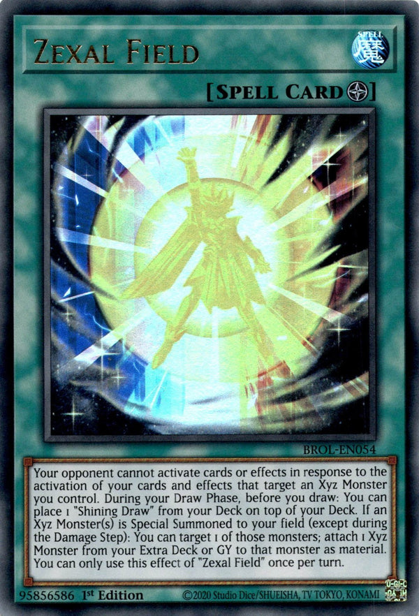 Yugioh Zexal Field BROL-EN054 Ultra Rare 1st Edition VLP/NM