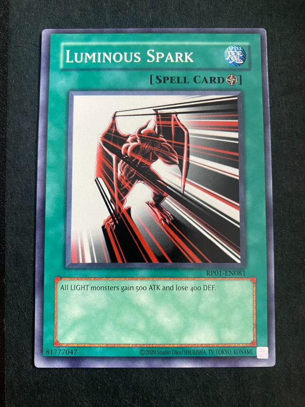 Yugioh Luminous Spark RP01-EN081 Common (Misprint/Miscut) Retro Pack Reprint NM