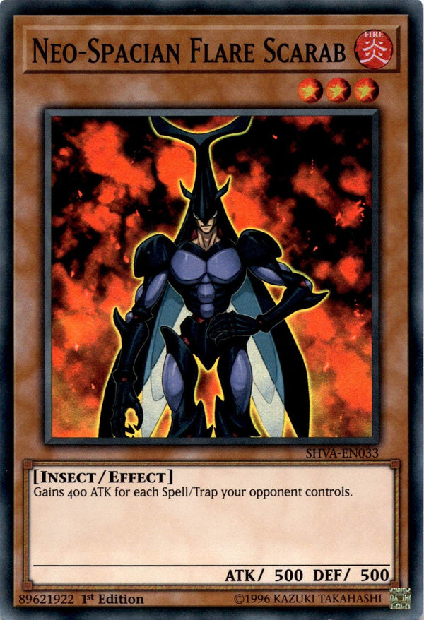 Yugioh Neo-Spacian Flare Scarab SHVA-EN033 Super Rare 1st Edition NM