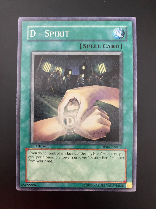 Yugioh D - Spirit DP05-EN017 Common 1st Edition VLP/NM