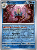 Pokemon Omastar 139/165 Pokemon 151 Reverse Holo NM