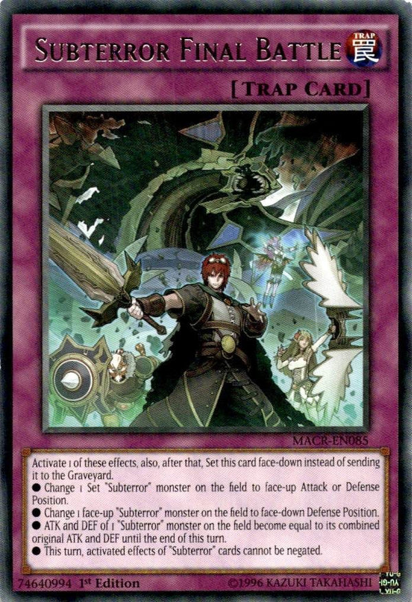 Yugioh Subterror Final Battle MACR-EN085 Rare 1st Edition LP
