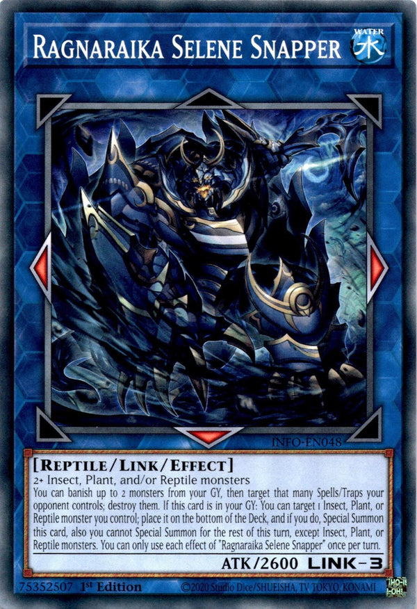 Yugioh Ragnaraika Selene Snapper INFO-EN048 Common 1st Edition NM