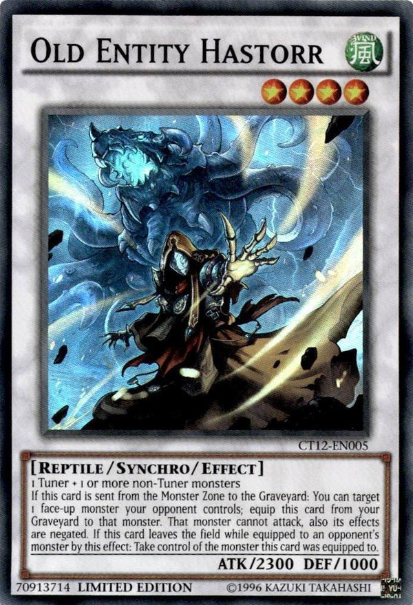 Yugioh Old Entity Hastorr CT12-EN005 Super Rare Limited Edition MP