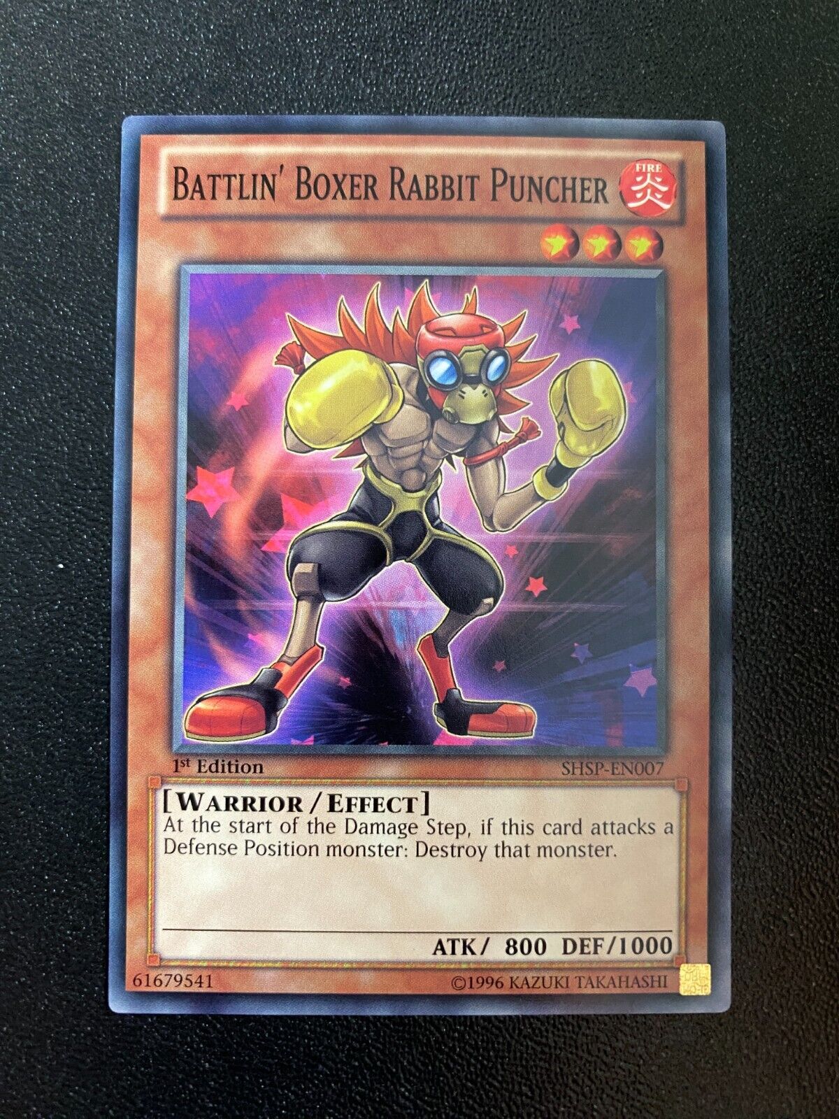 Yugioh Battlin' Boxer Rabbit Puncher SHSP-EN007 Common 1st Edition NM