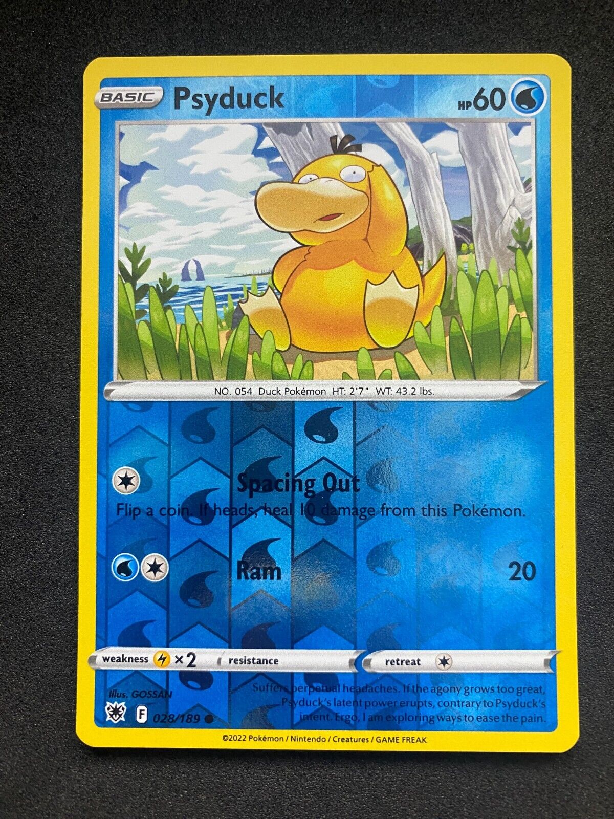 Pokemon Psyduck 028/189 Astral Radiance Common Reverse Holo NM