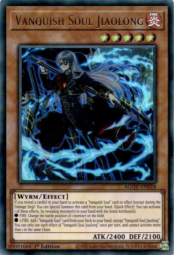 Yugioh Vanquish Soul Jiaolong AGOV-EN018 Ultra Rare 1st Edition LP