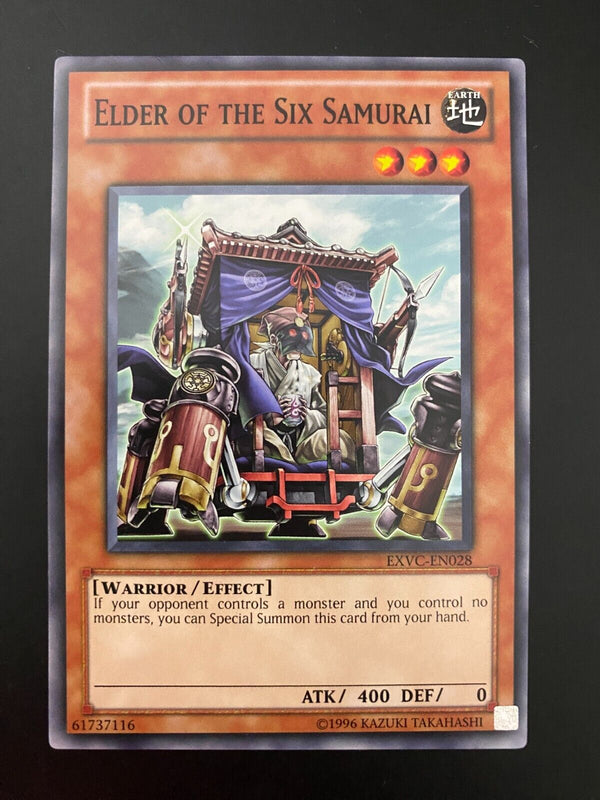 Yugioh Elder of the Six Samurai EXVC-EN028 Common Unlimited Edition LP/VLP