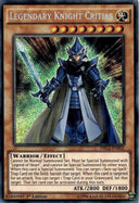 Yugioh Legendary Knight Critias DRL2-EN002 Secret Rare 1st Edition MP