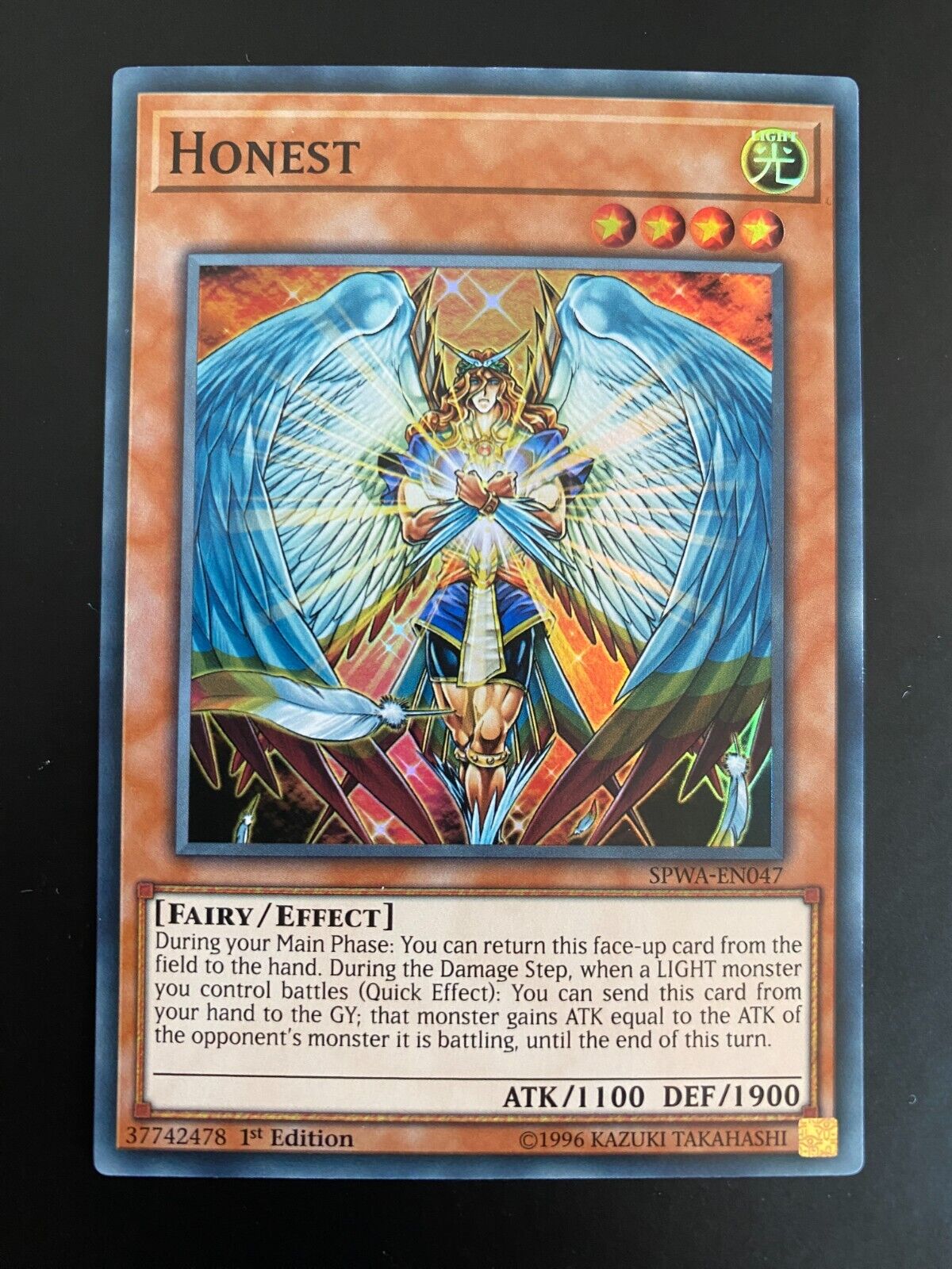 Yugioh Honest SPWA-EN047 Super Rare 1st Edition NM/MINT