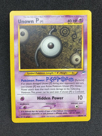 Pokemon Unown P 58/105 Uncommon Neo Destiny NM