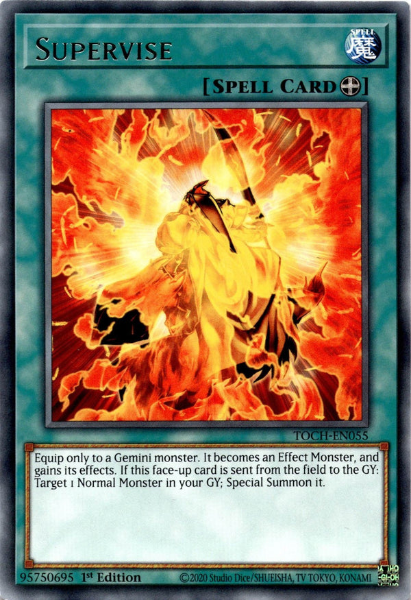 Yugioh Supervise TOCH-EN055 Rare 1st Edition NM