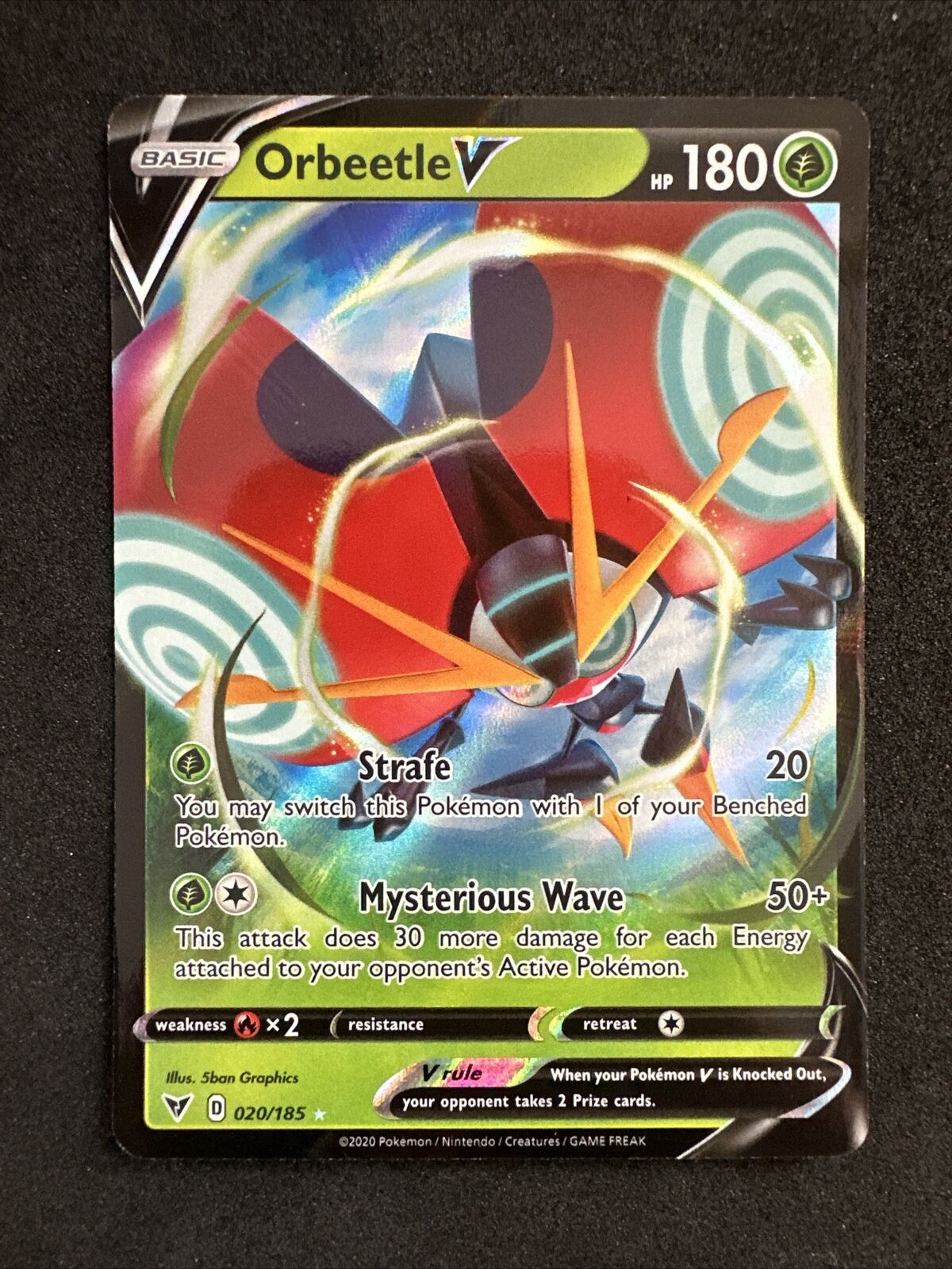 Pokemon Orbeetle 20/85 Vivid Voltage Ultra Rare Holo NM