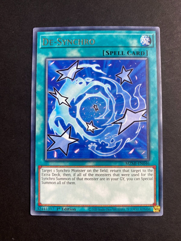 Yugioh De-Synchro MZMI-EN046 Rare 1st Edition VLP/NM