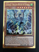 Yugioh Tempest, Dragon Ruler of Storms MGED-EN011 1st Ed Pre Gold Rare NM/MINT