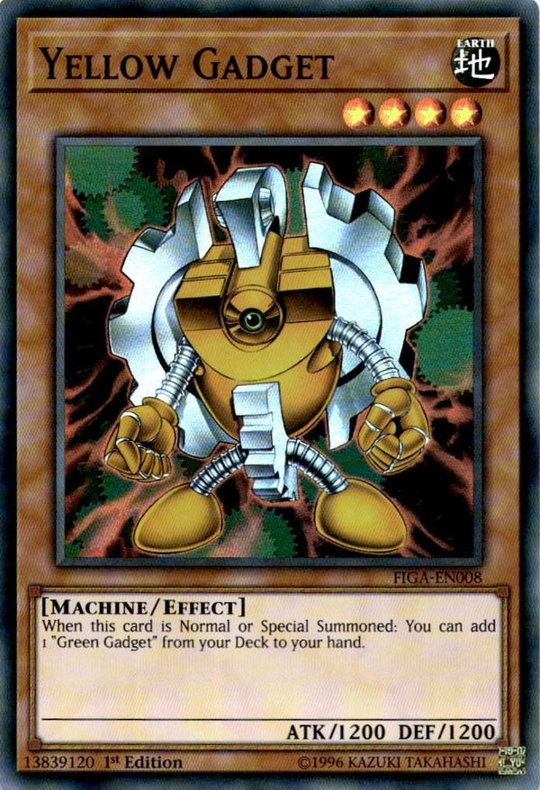 Yugioh Yellow Gadget FIGA-EN008 Super Rare 1st Edition NM