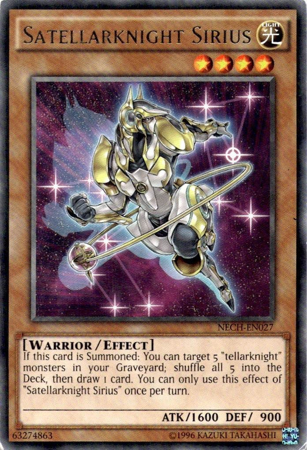 Yugioh Satellarknight Sirius NECH-EN027 Rare 1st Edition HP