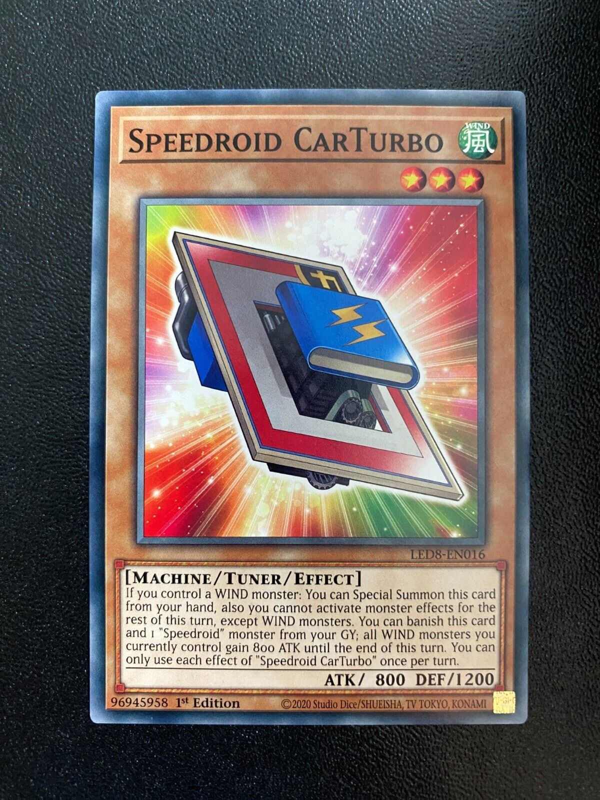 Yugioh Speedroid CarTurbo LED8-EN016 Common 1st Edition VLP/NM