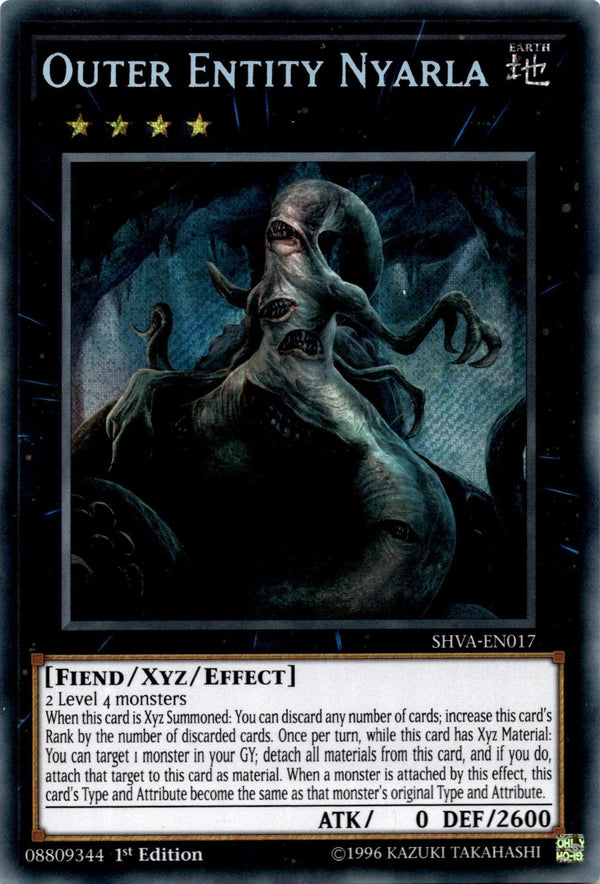 Yugioh Outer Entity Nyarla SHVA-EN017 Secret Rare 1st Edition NM