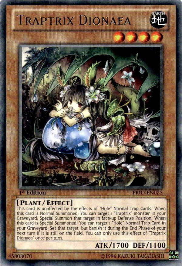 Yugioh Traptrix Dionaea PRIO-EN025 Rare 1st Edition NM