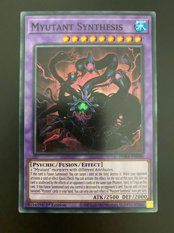 Yugioh Myutant Synthesis PHRA-EN090 1st Edition Super Rare NM/MINT