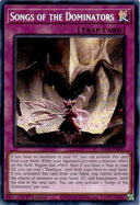 Yugioh Songs of the Dominators RA05-EN081 NA Print Secret Rare 1st Edition NM