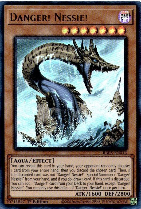 Yugioh Danger! Nessie! RA05-EN012 NA Print Ultra Rare 1st Edition NM