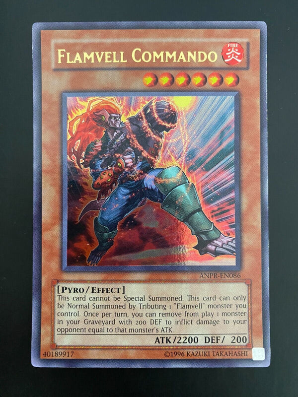 Yugioh Flamvell Commando ANPR-EN086 Ultra Rare Unlimited Edition VLP/NM